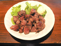 砂肝にんにく炒め