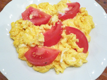 トマトとタマゴのふんわり炒め